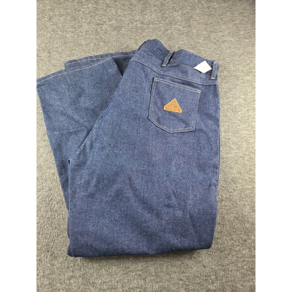 Bulwark FR Jeans Mens 46x32 Blue Excel FR Flame Resistant Work Denim PEJZDD2
